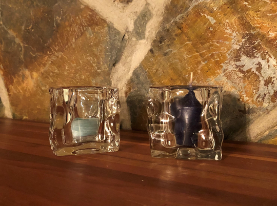 P0279 Partylite Square Glacier Pair