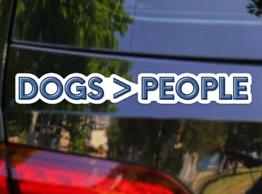 Dogs > People Magnet, Gift Idea For People Who Love Dogs More Than Humans, Dog Greater Fridge Magnet
