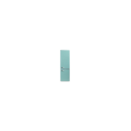 electriQ 60/40 Retro Freestanding Fridge Freezer - Blue