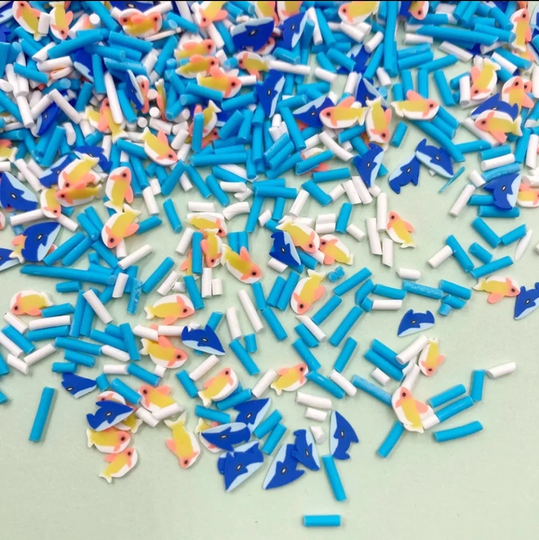 Polymer Clay Slices & Sprinkles - Underwater Frenzy - Select Size