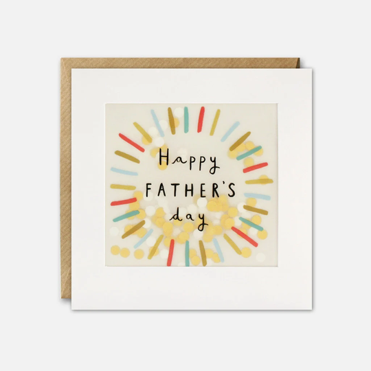 Colourful Father's Day Card With Paper Confetti - Shakies By James Ellis