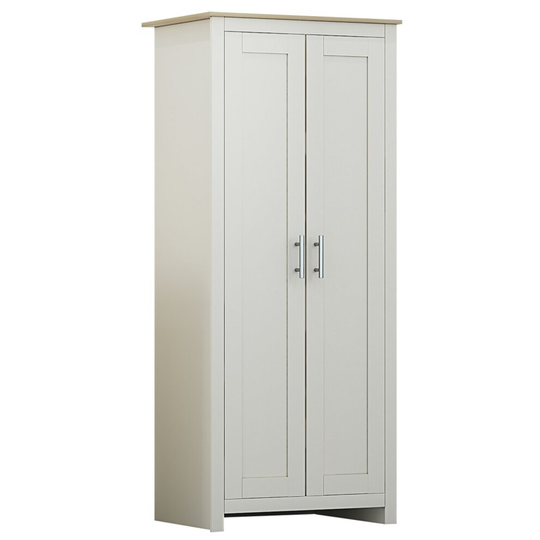 (Cream) FWStyle Westbury Traditional 2 Door Wardrobe