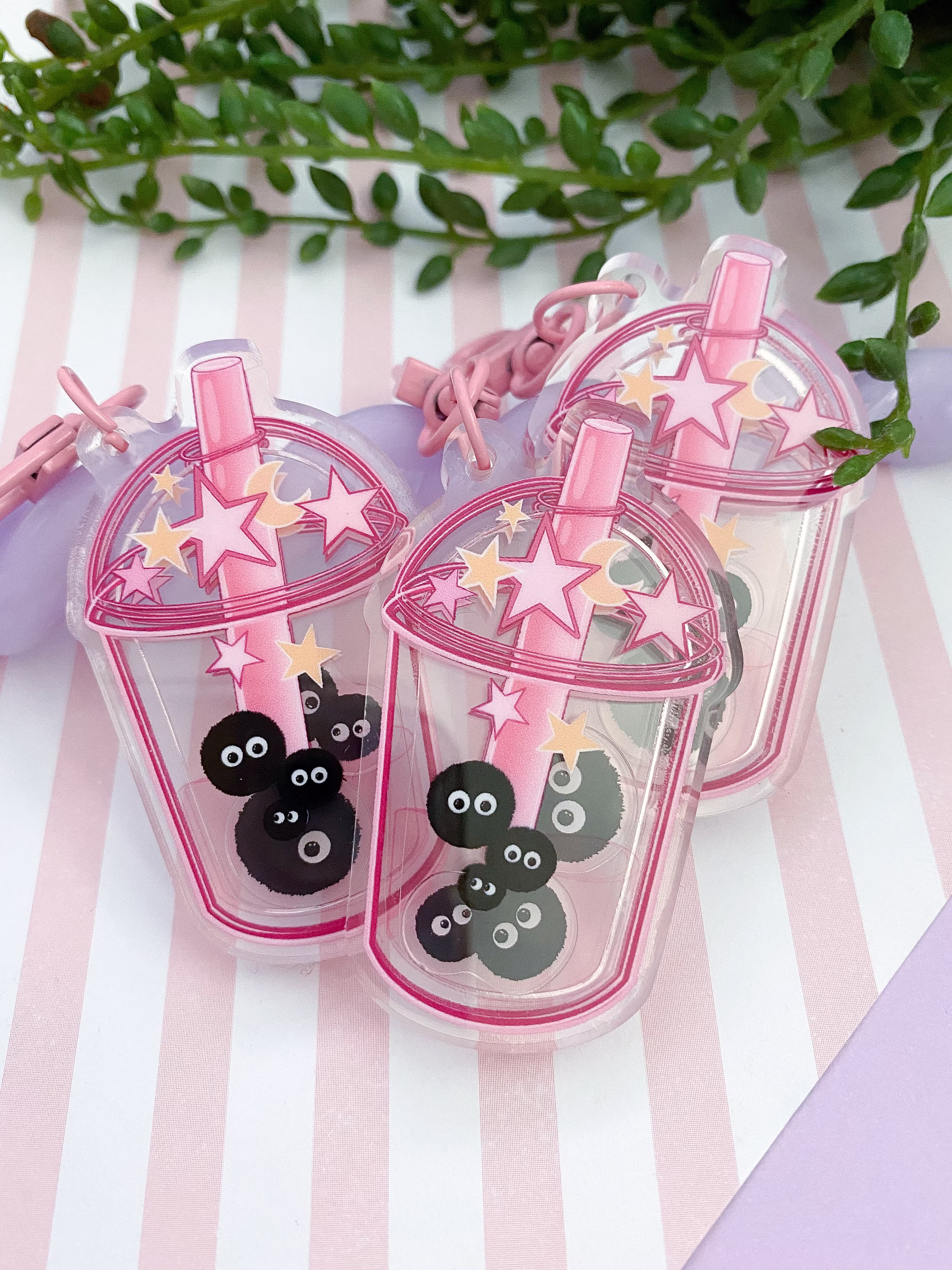 Shaker Bubble Tea Kawaii Cute Acrylic Charm, Keychain, Keyring, Bag Accessories. Gift, Keychain. Gift