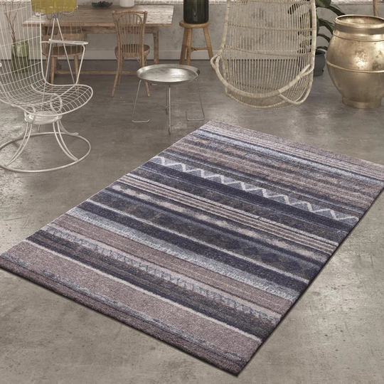 Dalilah Flatweave Blue/Ivory/Grey Rug
