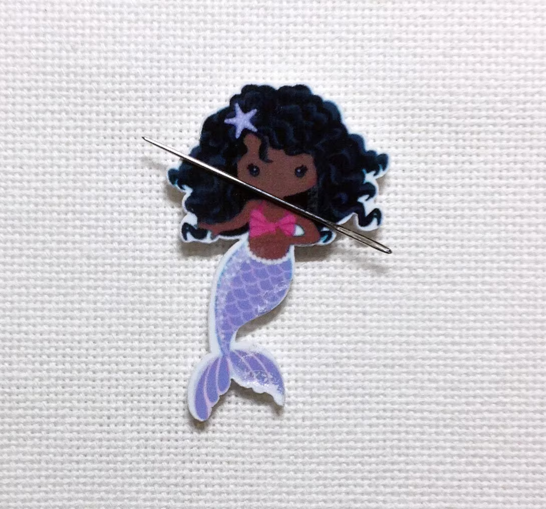Pretty Mermaid Needle Minder For Cross Stitch | Embroidery