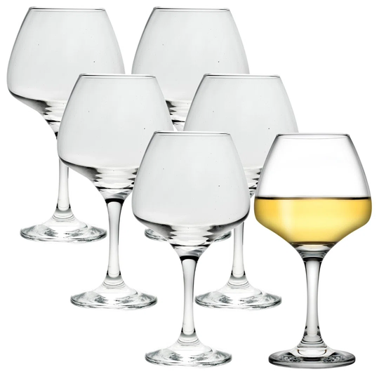455Ml Red Wine 6 Piece Wine Glasses Set Pasabahce Tall Stemmed White Red Wine Cups Dinner Party
