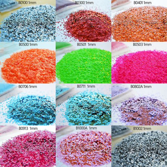 Chunky Craft 1mm Glitter Mix Cosmetic Grade Arts Crafts Kids Card Making Resin Wine Glass Nail Art Paint 5G, 10G, 25G & 50G Bags