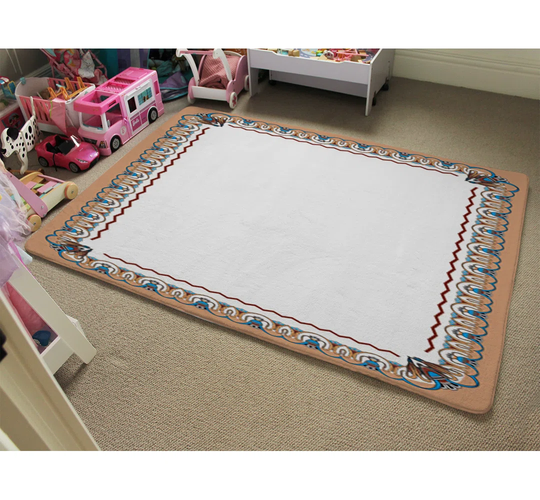 Nyberg Shaggy White Area Rug