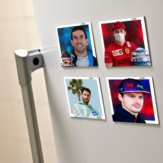 F1 Formula 1 Driver Digital Art Fridge Refrigerator Magnet