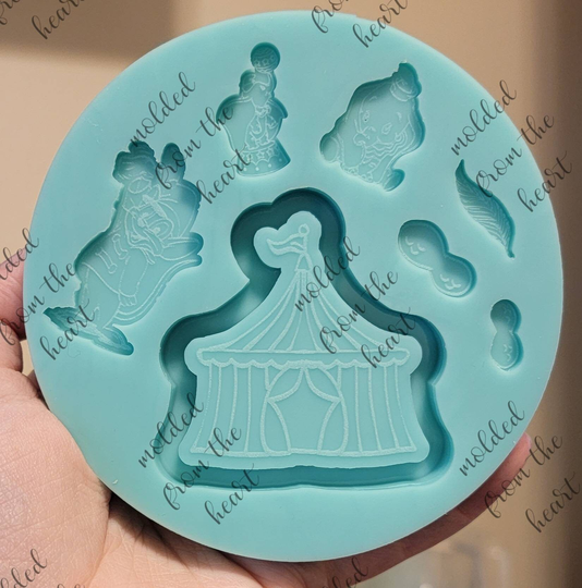 Soar High Shaker, Charm, & Bits Silicone Mold