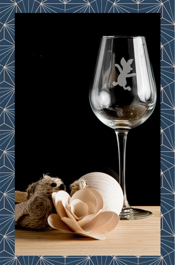 Piglet - Winnie The Pooh Engraved On Wine Glass. Beautiful Etched Personalised With Any Name. Design Won't Wear Off Like Vinyl.66