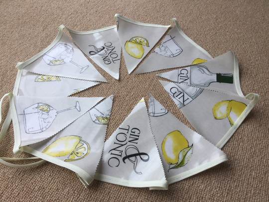 Gin & Tonic Waterproof Bunting