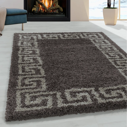 Crelake Shaggy Taupe Rug