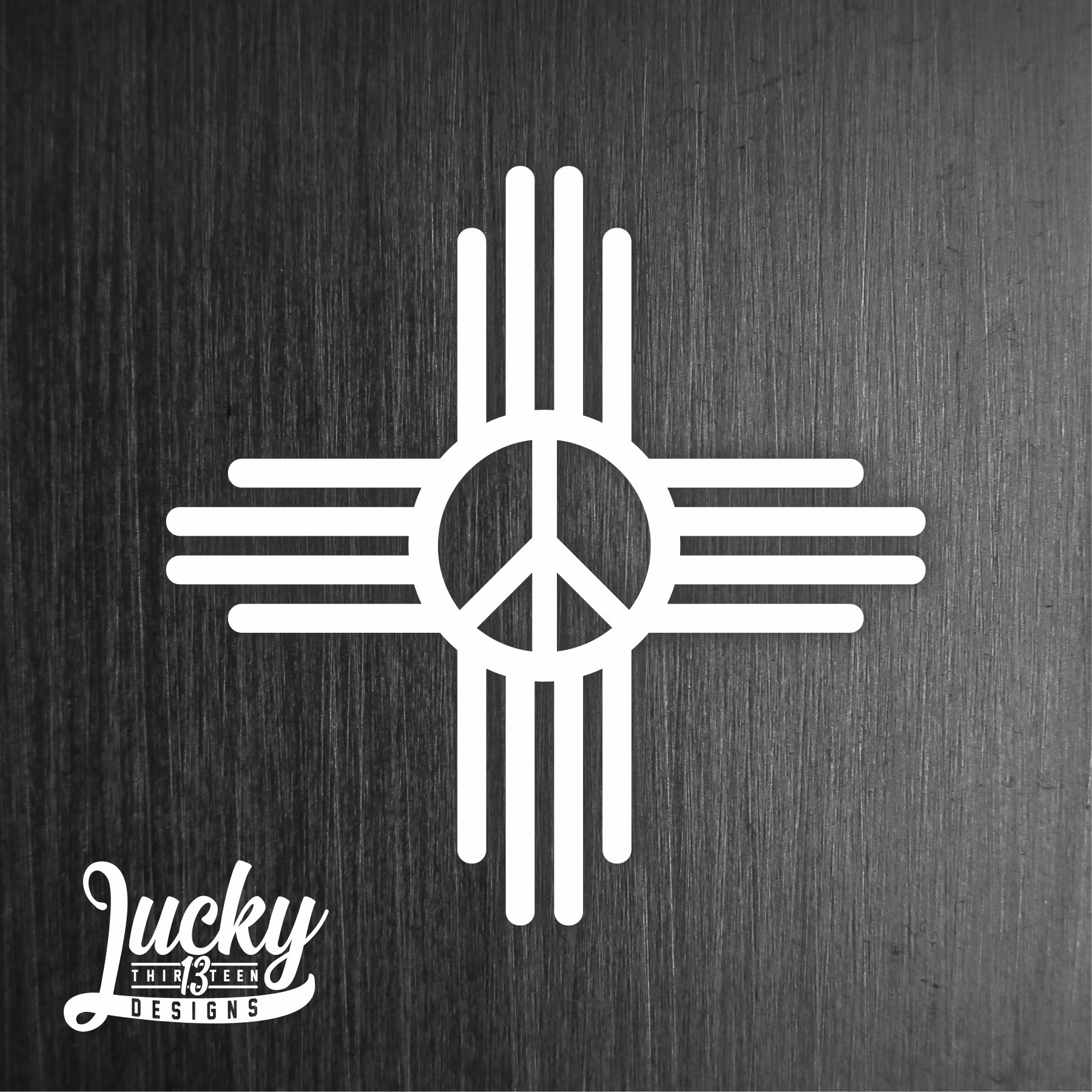 Peace Zia Vinyl Decal