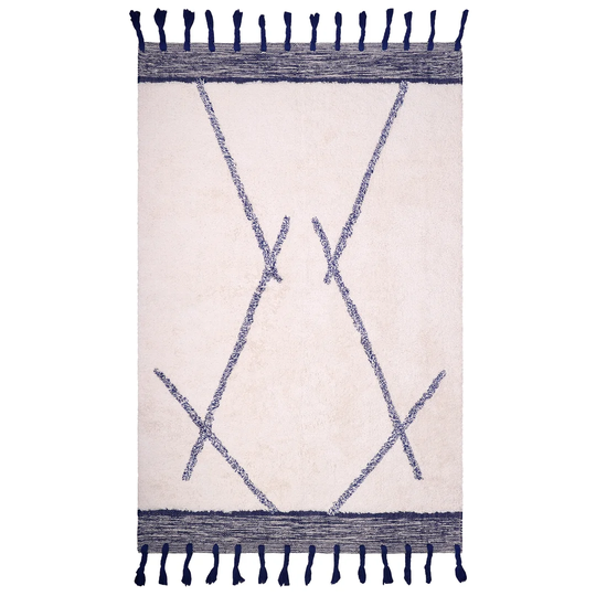 Clayhatchee Shaanti Hand Tufted Cotton Beige Rug