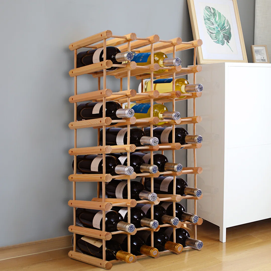 40 Bottle Wine Rack Free Standing Wine Storage Display Shelf
