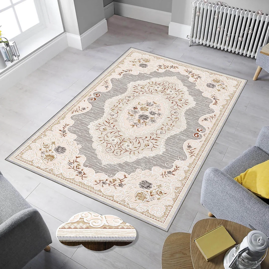 Nolia Flatweave Beige/Grey Rug