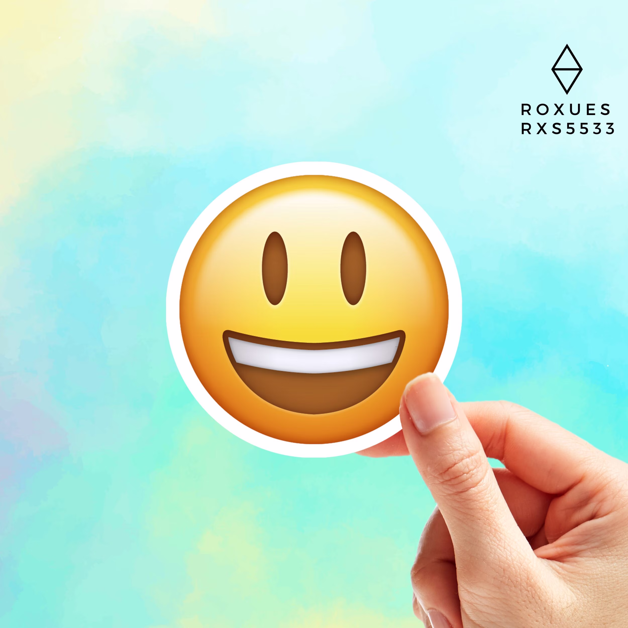 Smiling Emoji Sticker, Faces, Cool Stickers, Whatsapp Emojis, Stickers For Laptop, Macbook Pro Waterbottle