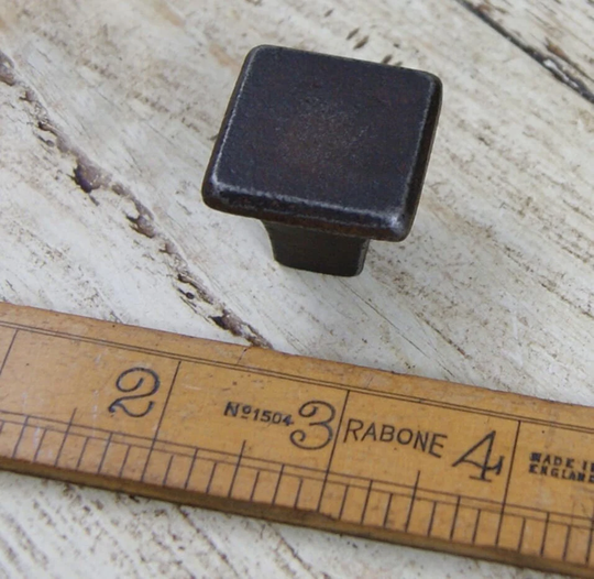 Square Shaker Antique Style Cast Iron Square Shape Knob Handle 32mm Upcycle Pack Of 1 Or 10