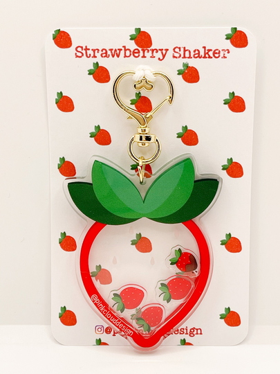 strawberry Shaker Keychain