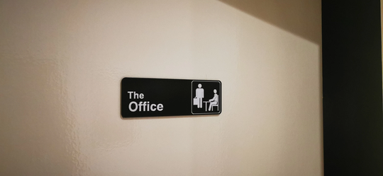 The Office 3D Printed Wall Or Door Sign Available in 3 Sizes