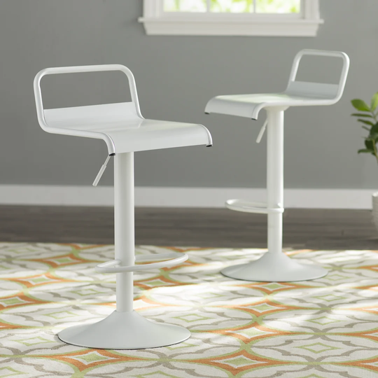 Willa Height Adjustable Swivel Bar Stool
