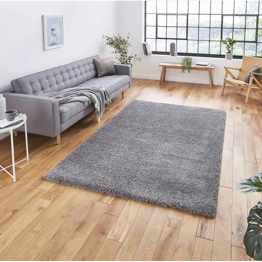 Machine Woven Pebble Grey Rug