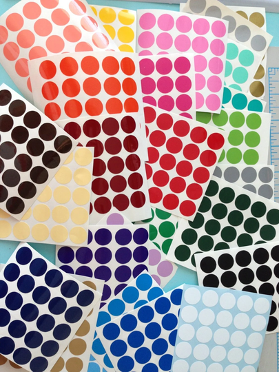 Polka Dot Vinyl Decal Sheet 25 Each 4 Sheets 100 Dots Total Diy