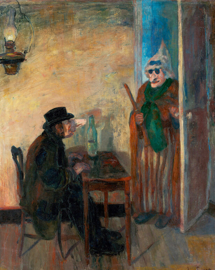 Scandalised Masks By James Ensor, 1883 - Postcard