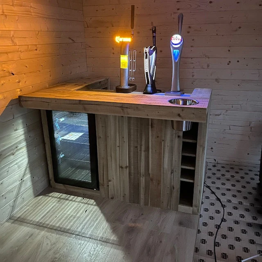 Xander - Xl Fridgebar/Fridge Space, Wine Rack, Counter, Extra Deep Shelves