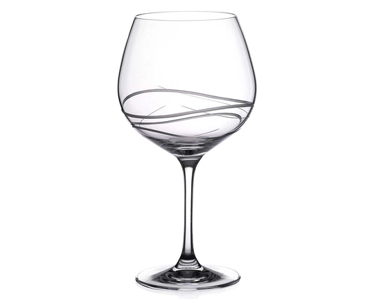 Beautiful Hand Cut Ocean Gin Copa Crystal Glass in Gift Packaging