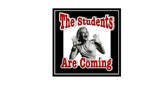 Funny Back To School Teacher Gifts The Students Are Coming Retro Refrigerator Magnet