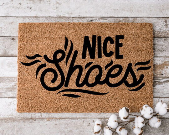 Nice Shoes Doormat | Custom Welcome Mat Personalized Door Home Decor Housewarming Gift Funny