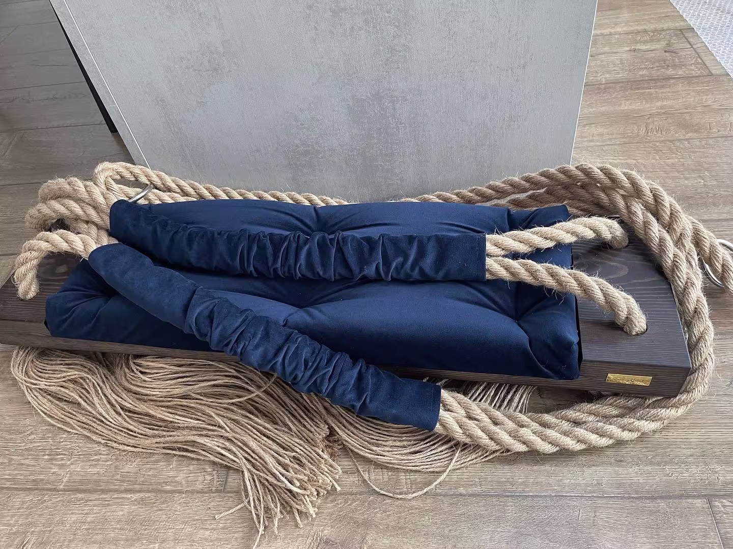 Extra Large Adults Kids Indoor Outdoor Solid Wooden Swing Colors Available Free Shipping Customized Your Own Navy Blue Luxury Swing