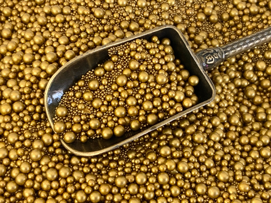 Gold Rush Tiny Glass Bubbles , Glass Shaker Filler Slime Glitter Supplies , Resin Art