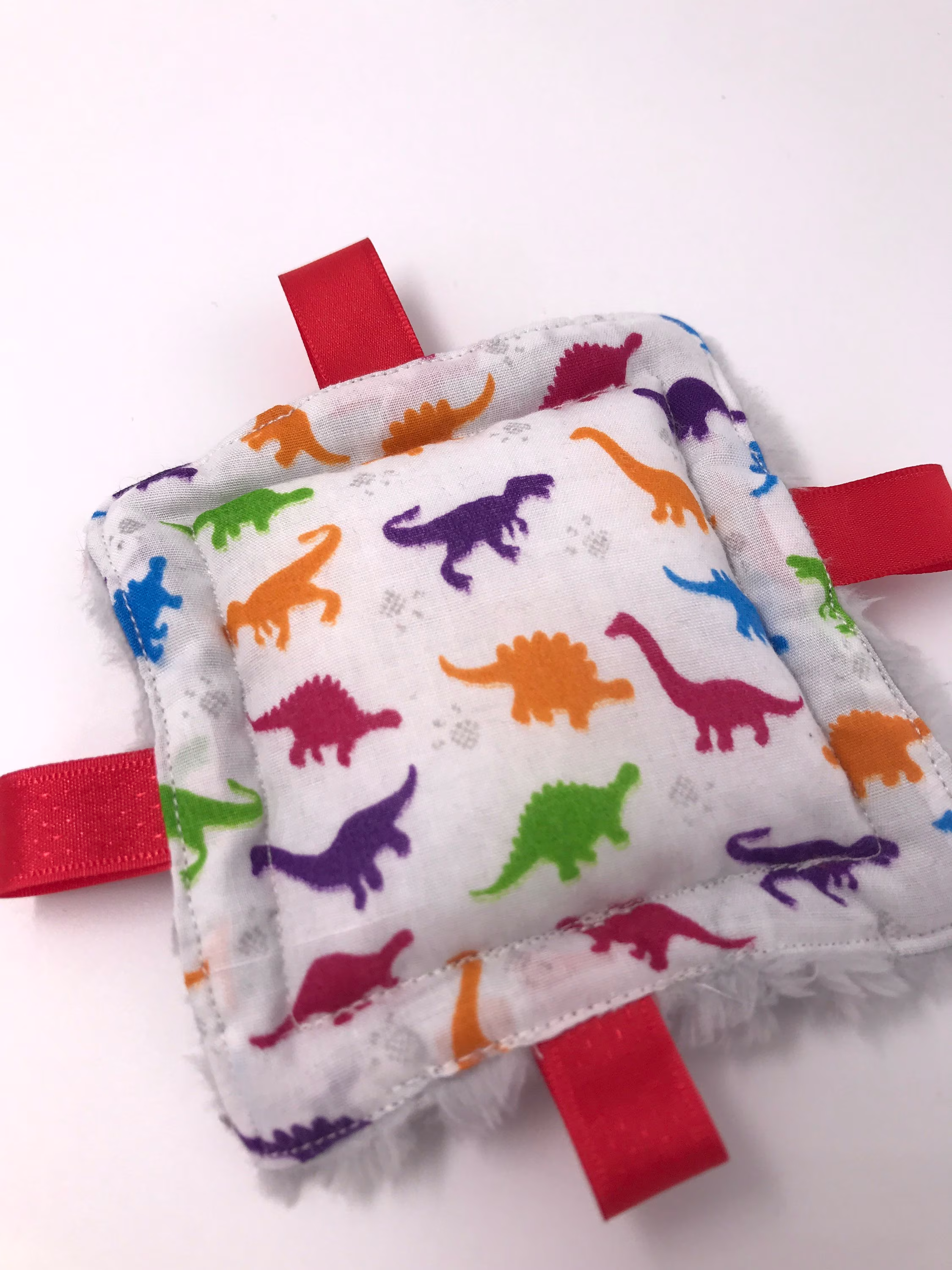 1x Handmade Weighted Tactile & Visual Stress Relief Adhd Alzheimer's Fiddle Sen Anxiety Fidget Baby Taggy Dinosaurs