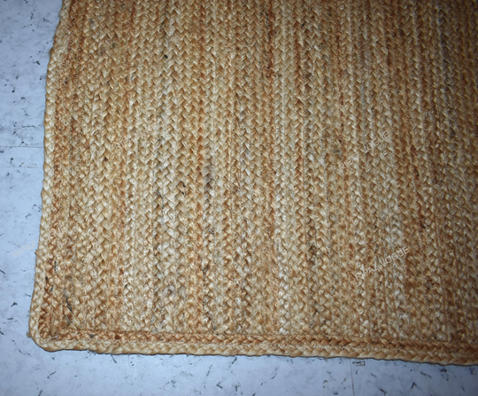 Jute Rug Handmade Natural Braided Area Bohemian Rustic Look 2x2 3x3 4x4 5x5 6x6 7x7 8x8 9x9 10x10 Square