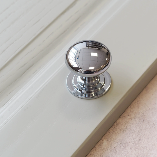 42mm Traditional Polished Chrome Knob | For Kitchens, Cupboards, Drawers, Furniture, Wardrobes & Cabinets