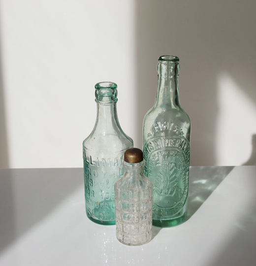 Vintage S Wright & Co Mineral Water Bottle Walkern Stevenage Aqua Elliman's Royal Embrocation For Horses