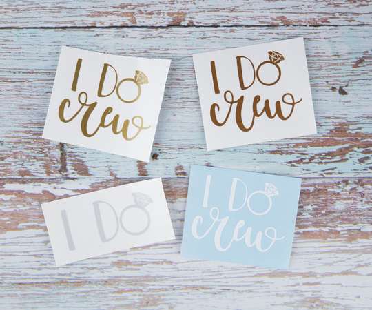 Bridal Decal For Champagne Flute, Glass, Gift Bag Or Hen Party Merchandise. Diy Wedding Decor, Personalised Vinyl