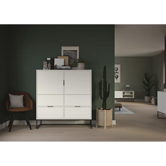 Lipp 118 Cm Wide 4 Drawer Highboard