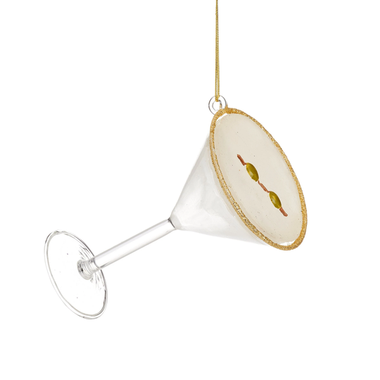 Martini Cocktail Glass Xmas Christmas Tree Hanging Decoration Festive Novelty Ornament Holiday Gifts Alcohol Drinks