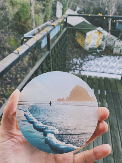 Cannon Beach Magnet | Oregon Gift Pacific Northwest Decorative 10.5cm X 10.5cm