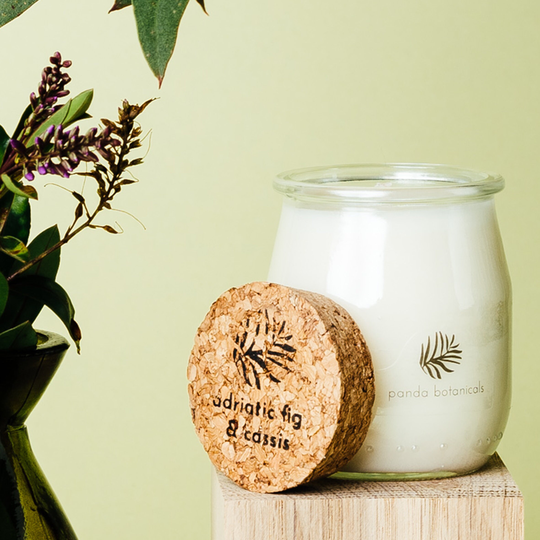 Adriatic Fig & Cassis - Soy Wax Candle Bottle Glass Eco UK
