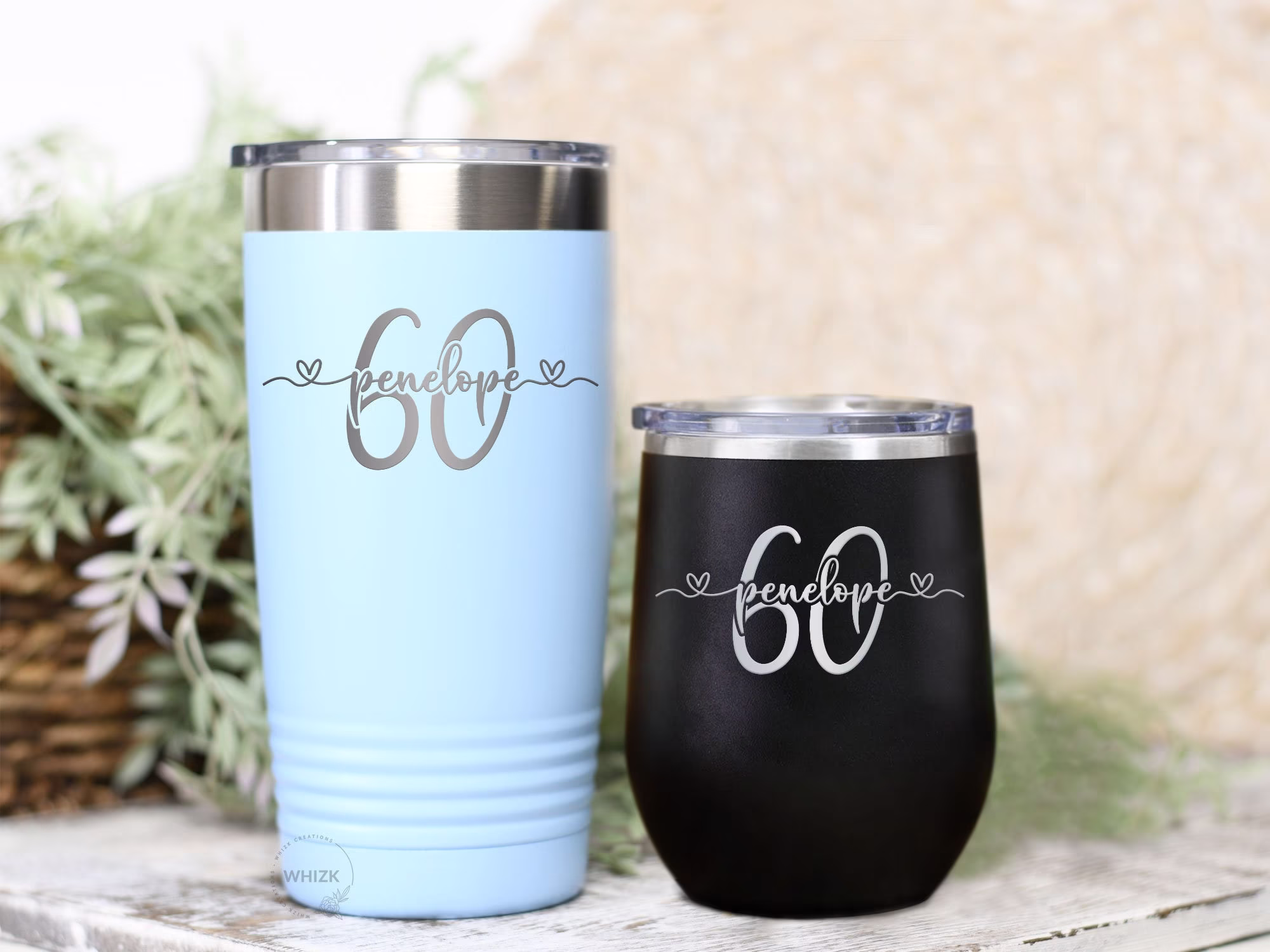 60Th Birthday Gifts For Women, 60 Year Old Wine Tumbler Yr Bday Best Friend Mom Personalized Happy Sixtieth Sixty Party Cup T281