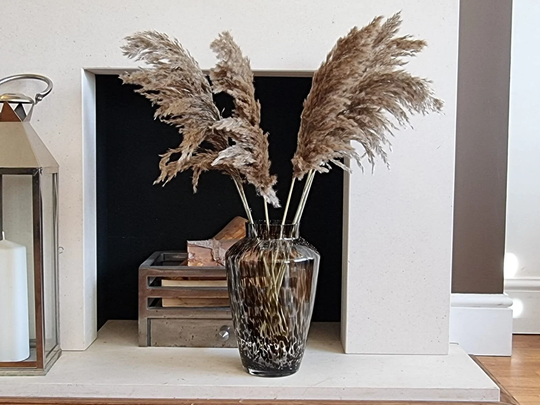 Pampas Grass Small | 80-90 cm| Bouquet Tabletop Natural Dried Arrangement White Pampas Grey