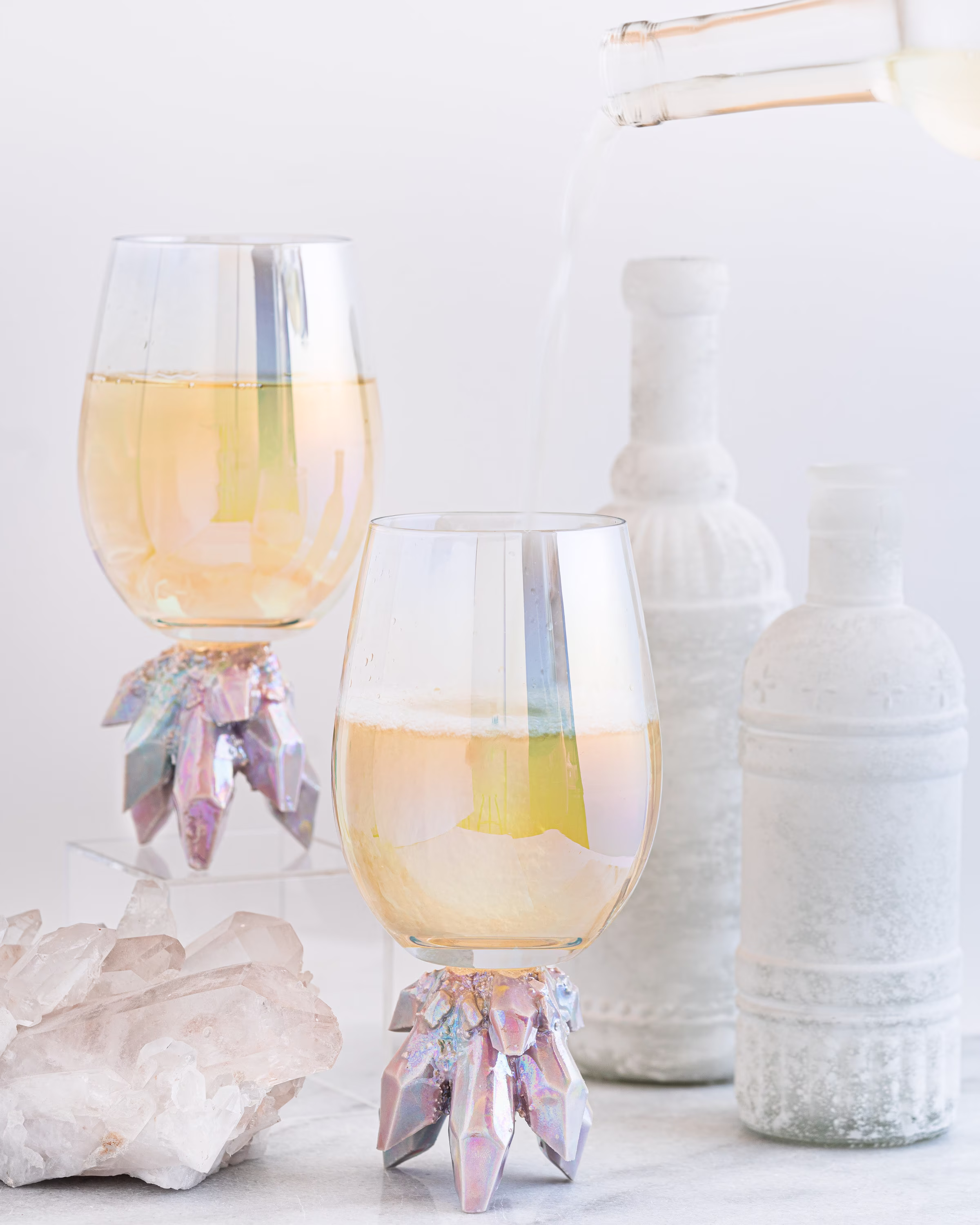 Made-To-Order Aura Prism Crystal Wine Glass | Set Of Two