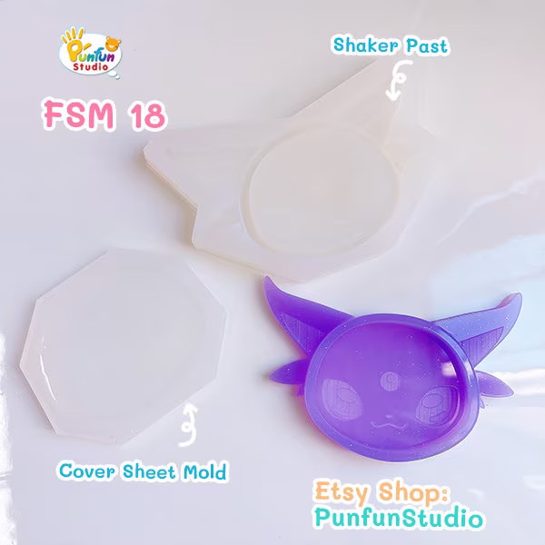Fsm 18 Espe/Face Shaker Mold + Cover 2 Pieces Per Set Silicone