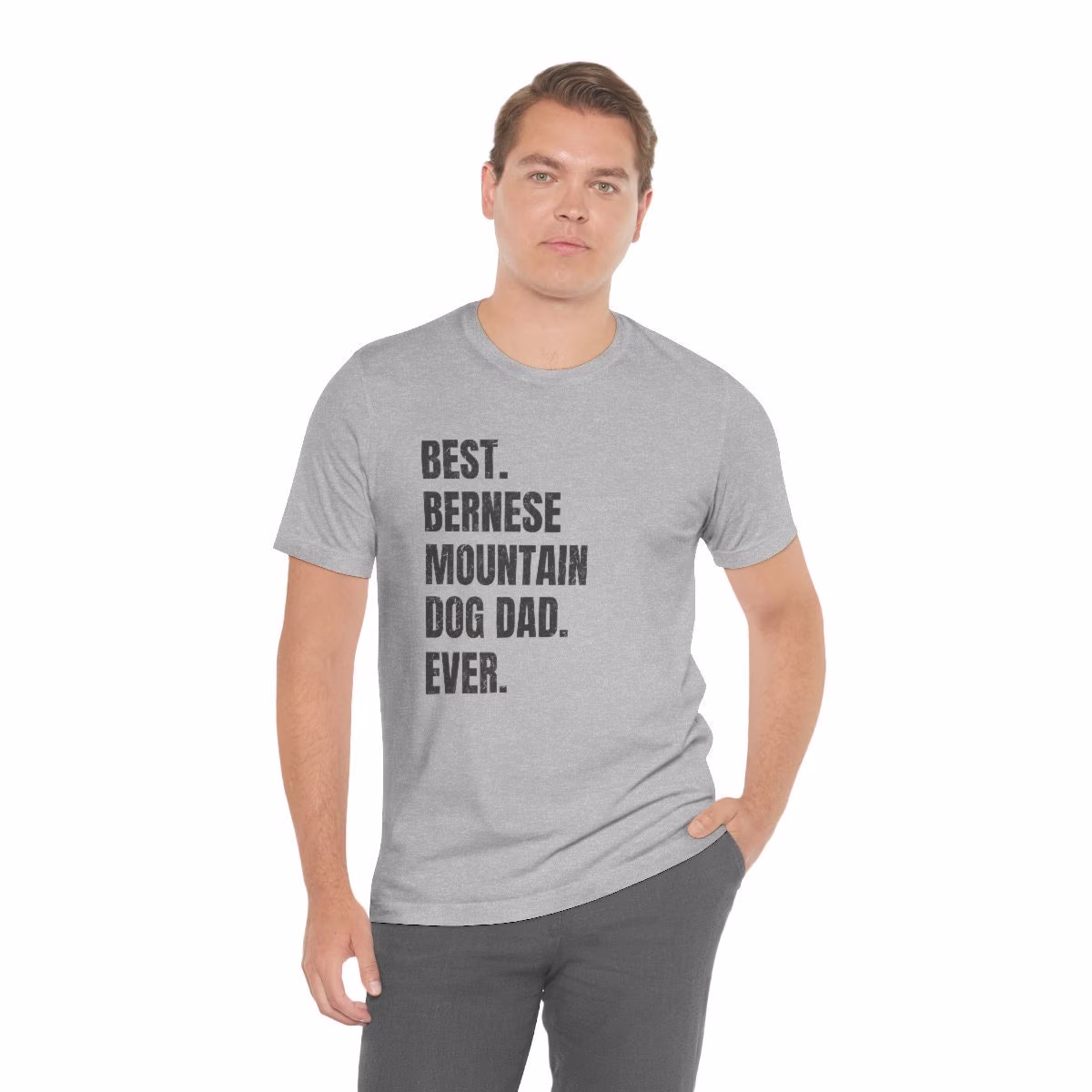 Bernese Mountain Dog Shirt For Dad, Gifts. T-Shirt Best Dad Ever