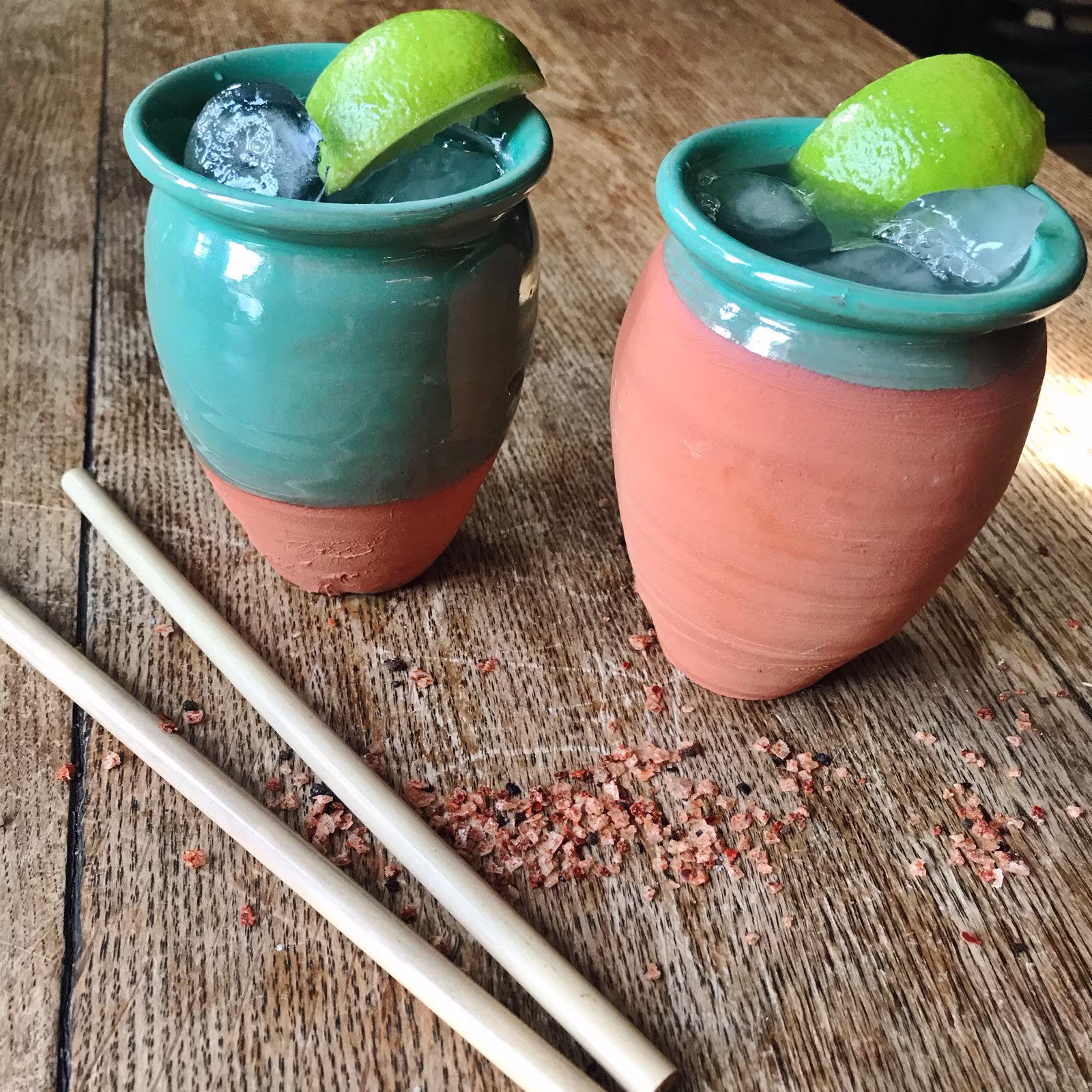 Cantarito Cocktail Cup | Sea Green - Gift Set